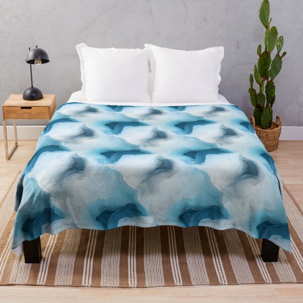 Item preview, Blue and white paint stains texture  designed and sold by MiraCleAI.