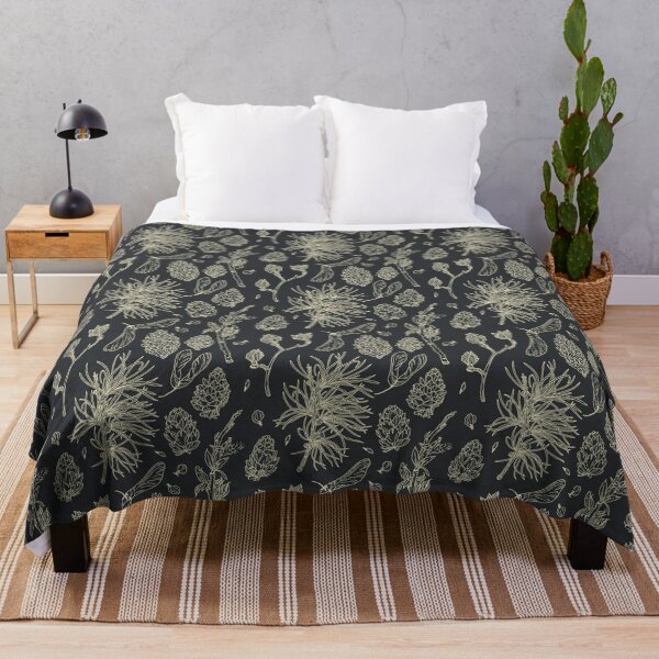 Item preview, Dark Vintage Forest Botanical Pattern designed and sold by achtung-ein.