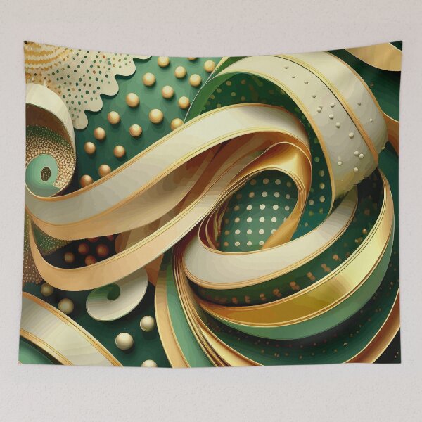 Item preview, Colorful Abstract Fibonacci Art 42 designed and sold by Vicky Brago-Mitchell®.