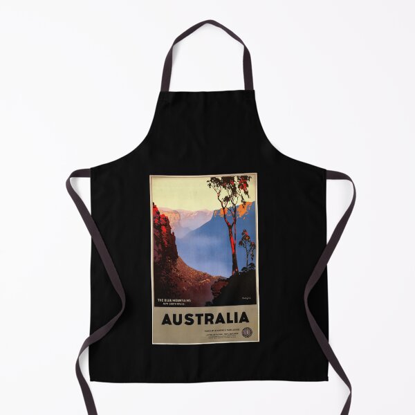 Item preview, Vintage Blue Mountains Travel Poster | Mid-20th Century Art | Australia Scenic Print | Retro Wall Decor | Eucalyptus Forest Landscape designed and sold by artofuniverse.