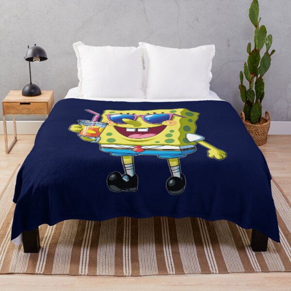 Item preview, Cool SpongeBob Drinking Juice – Fun Summer Vibes T-Shirt Design designed and sold by ArghavanMardani.