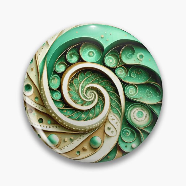 Item preview, Colorful Abstract Fibonacci Art 25 designed and sold by Vicky Brago-Mitchell®.