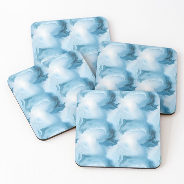 Item preview, Blue and white paint stains texture  designed and sold by MiraCleAI.