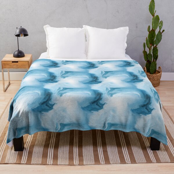 Item preview, Blue and white paint stains texture  designed and sold by MiraCleAI.