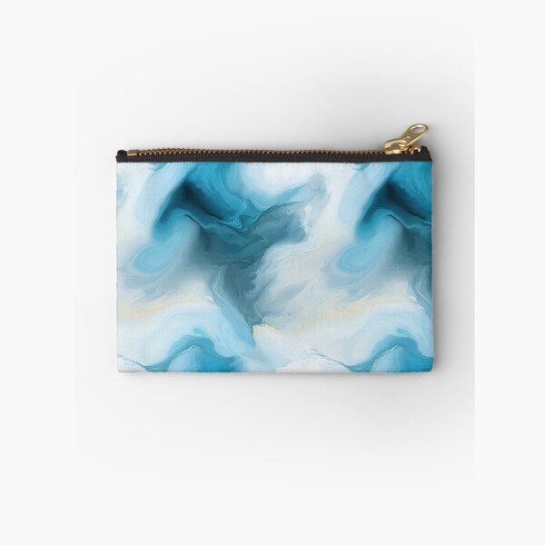 Item preview, Blue and white paint stains texture  designed and sold by MiraCleAI.