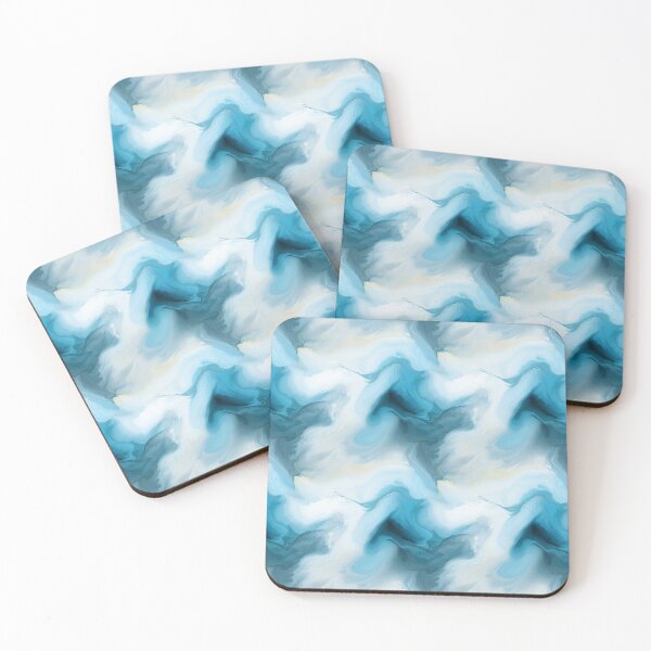 Item preview, Blue and white paint stains texture  designed and sold by MiraCleAI.