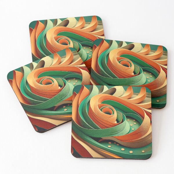 Item preview, Colorful Abstract Fibonacci Art 32 designed and sold by Vicky Brago-Mitchell®.