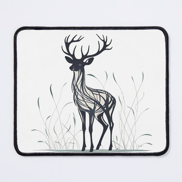 Item preview, Quiet Grace - A Roe Deer Made Of Lines designed and sold by Domcreations4.