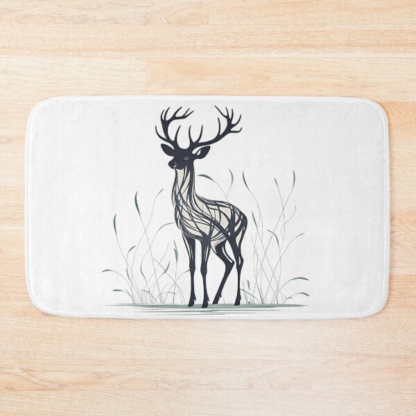 Item preview, Quiet Grace - A Roe Deer Made Of Lines  designed and sold by Domcreations4.