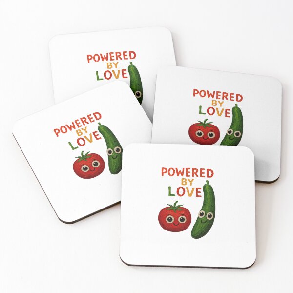 Item preview, Powered by Love – Cute Veggie Friends designed and sold by Liv Solara.
