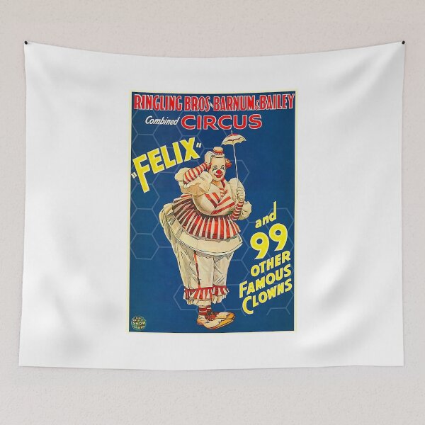 Item preview, Vintage Felix the Clown Circus Poster designed and sold by IanBakerToons.