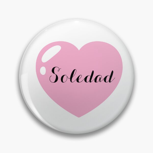 Item preview, Nombre Soledad con corazón rosa designed and sold by Monika Howarth.