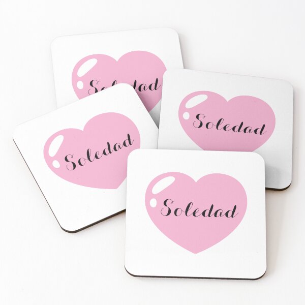 Item preview, Nombre Soledad con corazón rosa designed and sold by Monika Howarth.