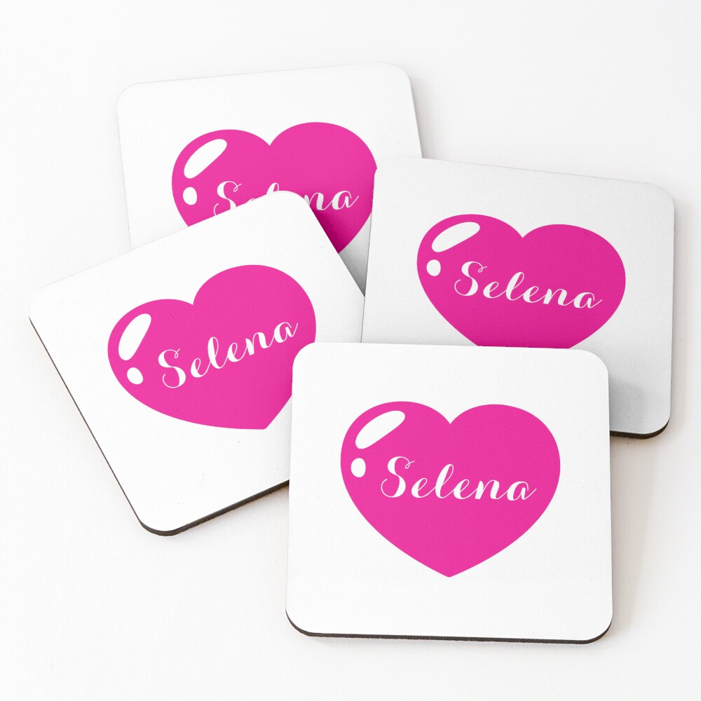 Selena Name with pink Heart 