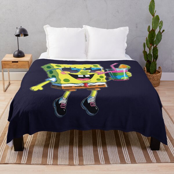 Item preview, Cool SpongeBob Drinking Juice – Fun Summer Vibes T-Shirt Design designed and sold by ArghavanMardani.