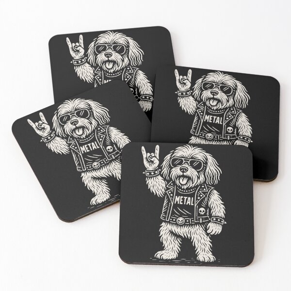 Item preview, Metal Havanese Dog Rock Music Heavy Metal Funny designed and sold by LuminOrb.