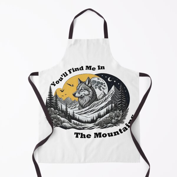 Item preview, You’ll Find Me in the Mountains – Wolf & Wilderness Hiking Design designed and sold by NellyHorse.