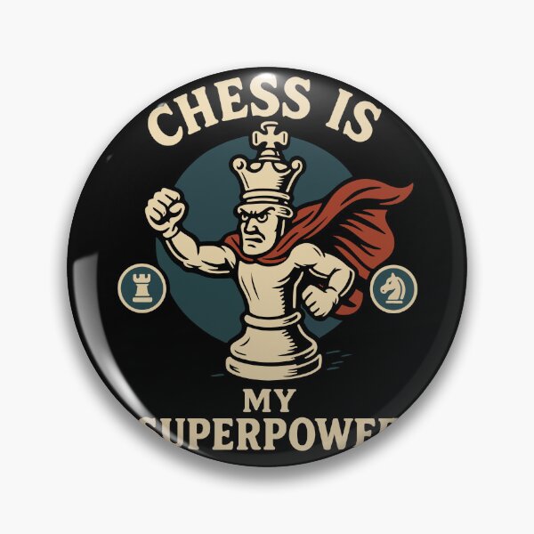 Item preview, Chess Is My Superpower Funny Chess Player Board designed and sold by LuminOrb.