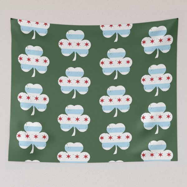 Item preview, Chicago Flag Clover designed and sold by Rachel Nagel.