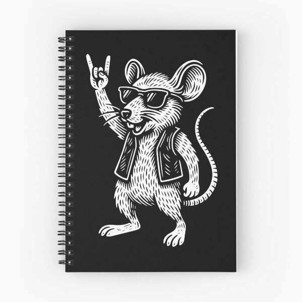 Item preview, Rock Musik Heavy Metal Mouse Funny Retro designed and sold by LuminOrb.