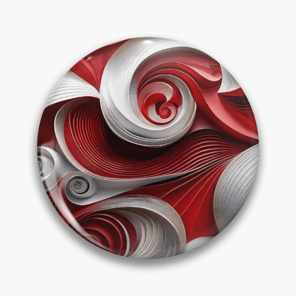 Item preview, Red and White Abstract 2 designed and sold by Vicky Brago-Mitchell®.