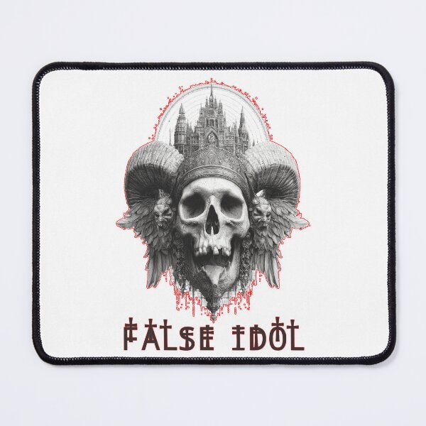 Item preview, False Idol – Worship at Your Own Risk | Horned Skull of Sinister Divinity designed and sold by Ignorant-Artist.