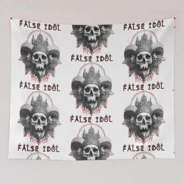 Item preview, False Idol – Worship at Your Own Risk | Horned Skull of Sinister Divinity designed and sold by Ignorant-Artist.