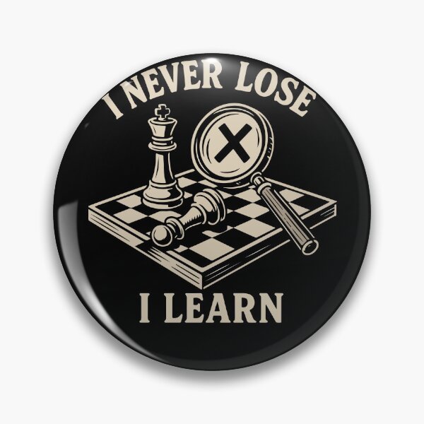 Item preview, I Never Lose I Learn Chess Player Chess Board designed and sold by LuminOrb.