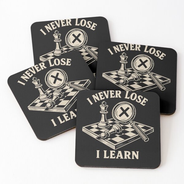 Item preview, I Never Lose I Learn Chess Player Chess Board designed and sold by LuminOrb.