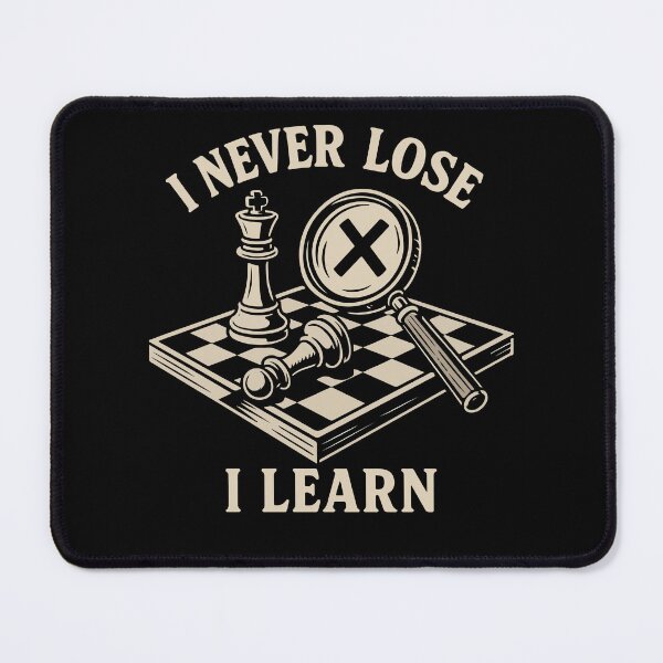Item preview, I Never Lose I Learn Chess Player Chess Board designed and sold by LuminOrb.