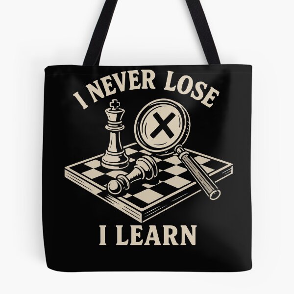 Item preview, I Never Lose I Learn Chess Player Chess Board designed and sold by LuminOrb.