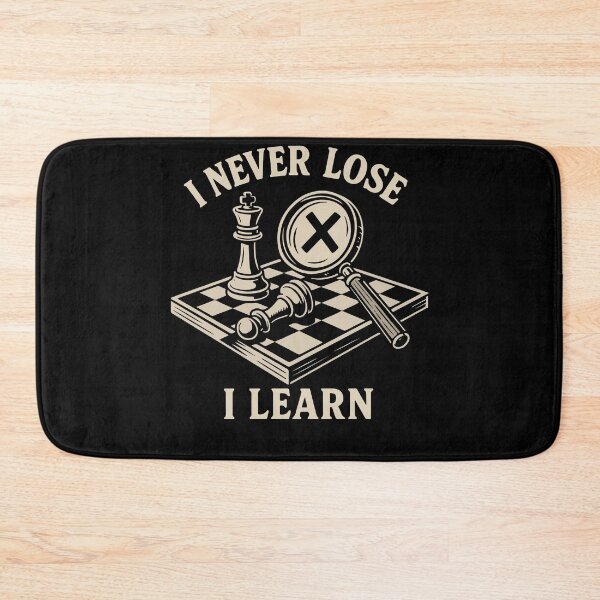 Item preview, I Never Lose I Learn Chess Player Chess Board designed and sold by LuminOrb.