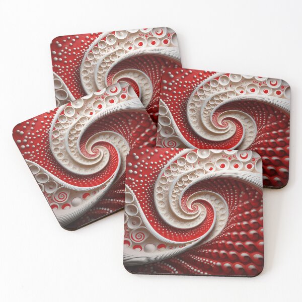 Item preview, Red and White Abstract 4 designed and sold by Vicky Brago-Mitchell®.