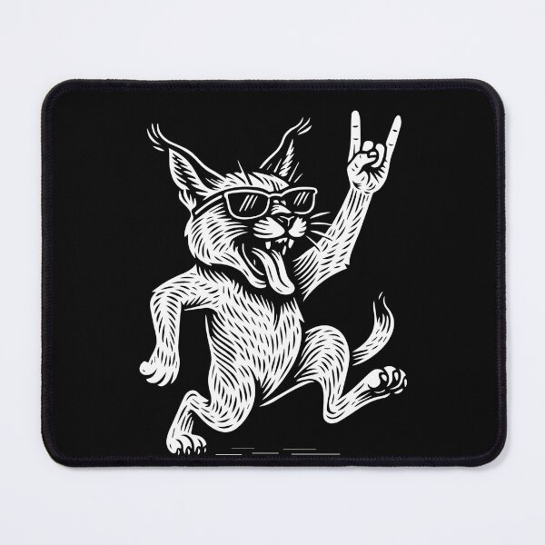 Item preview, Rock Musik Lynx Funny Heavy Metal Sign Retro designed and sold by LuminOrb.