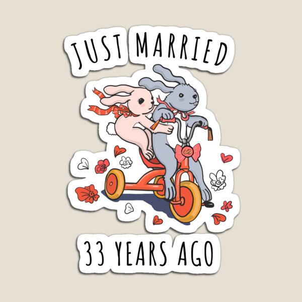 33rd Anniversary Magnets | Redbubble