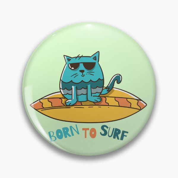 Item preview, Born to Surf designed and sold by MindfulStickies.