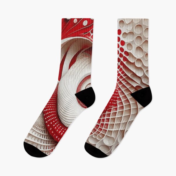 Item preview,  Red and White Abstract 5 designed and sold by Vicky Brago-Mitchell®.