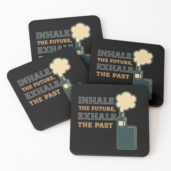 Item preview, Inhale the Future, Exhale the Past – Motivational Vape Sticker for Vapers and Cloud Chasers designed and sold by House of Taste Vape Designs.