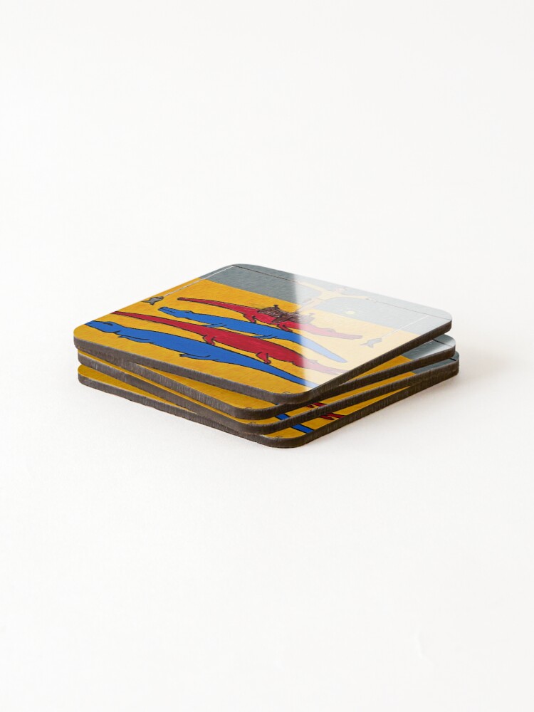 Thumbnail 4 of 5, Coasters (Set of 4), Alligator Wisperer designed and sold by RudyYoder.