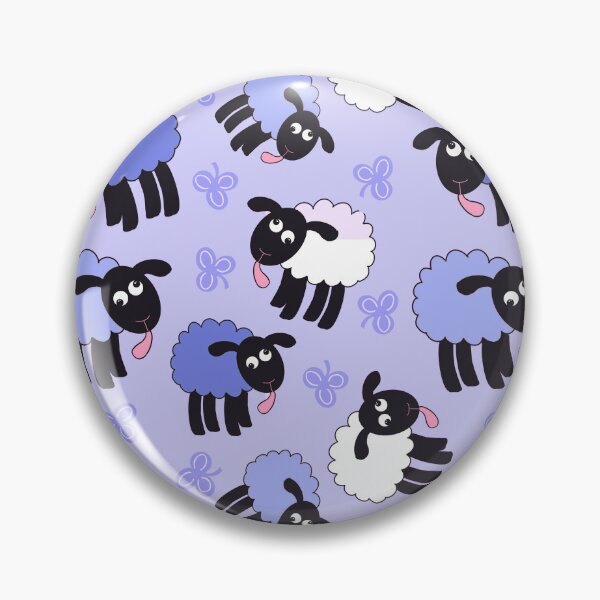 Item preview, Wonky purple sheep on lilac designed and sold by QuirkyCraftz.