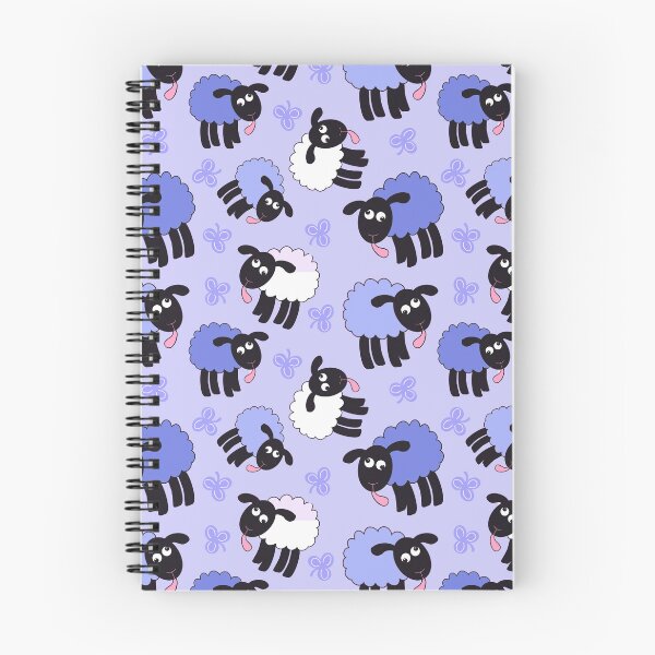 Item preview, Wonky purple sheep on lilac designed and sold by QuirkyCraftz.