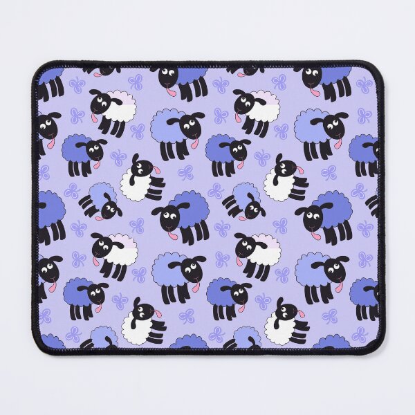 Item preview, Wonky purple sheep on lilac designed and sold by QuirkyCraftz.