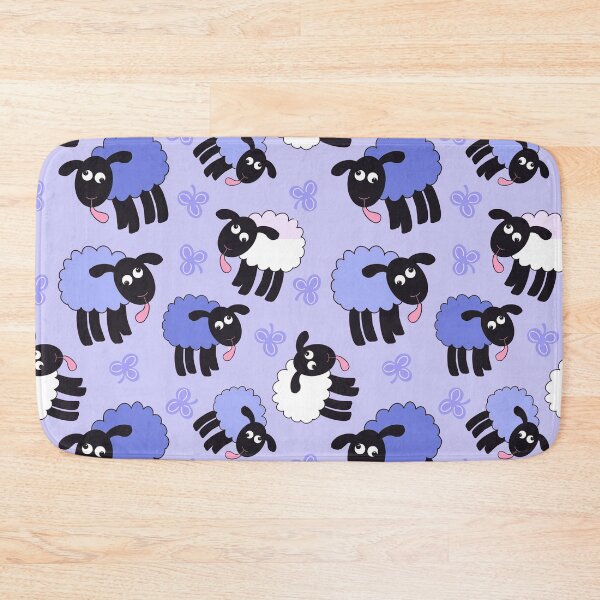 Item preview, Wonky purple sheep on lilac designed and sold by QuirkyCraftz.