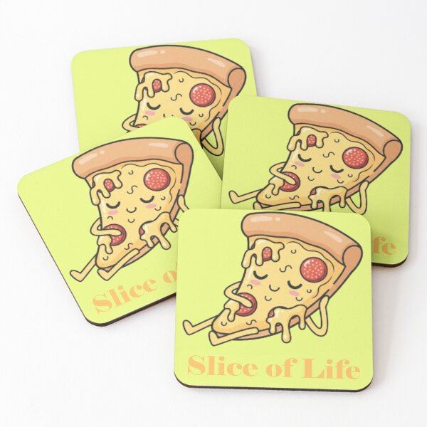 Item preview, Slice of Life – Chill Pizza Kawaii Design designed and sold by PunnyBean.