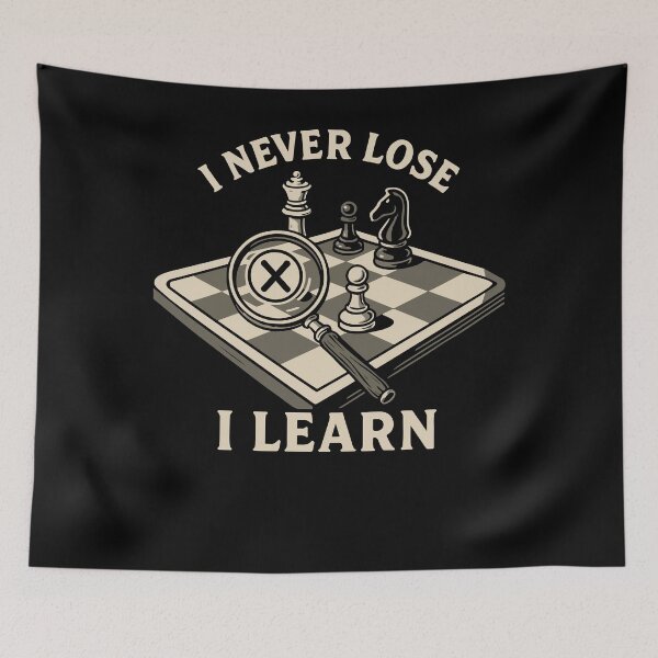 Item preview, I Never Lose I Learn Chess Player Board Game designed and sold by LuminOrb.