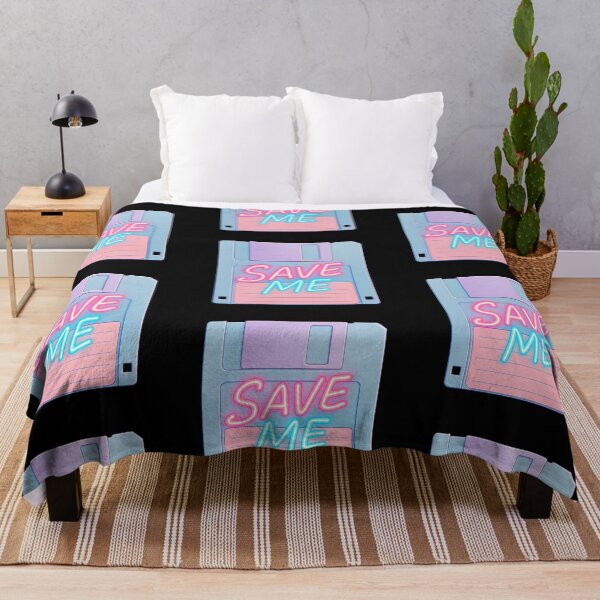 Artikelvorschau, Neon-Diskette „Save Me“ – Retro-Tech-Pop-Art-Design der 90er entworfen und verkauft von Psycho-Crazy.