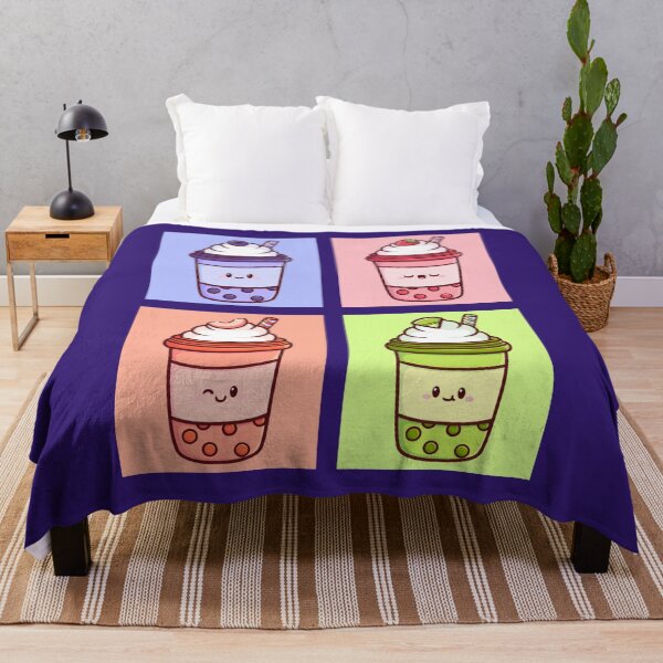 Item preview, Kawaii Bubble Tea Friends – Cute Little Pastel Boba Drink designed and sold by Magsu.art.
