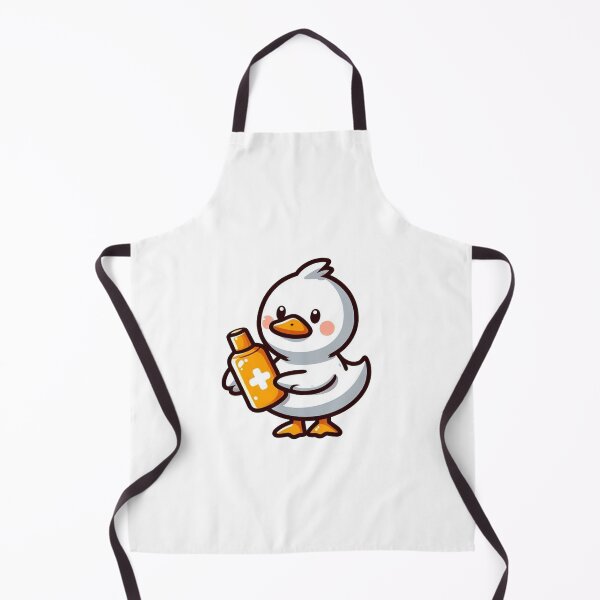 Item preview, Cute Cartoon Duck Applying Sunscreen– Sun Safety Animal Art designed and sold by Confuzz1ed.
