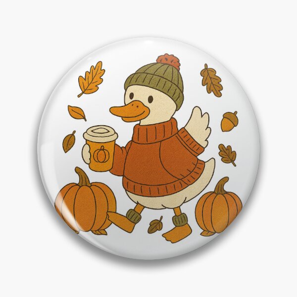 Item preview, Autumn Goose with Coffee Fall Season designed and sold by Clinomania Art.