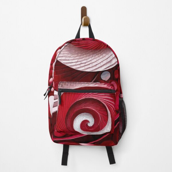 Item preview, Abstract Spiral Red and White Fibonacci Art 91 designed and sold by Vicky Brago-Mitchell®.